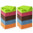 thumbnail image 1 of 50 Pack Microfiber Cleaning Cloth, Microfiber Towels Ultra Absorbent Washing Cloth, Lint Free Streak Free Cleaning Rags for Car, Kitchen, and Window 12 x 12 inch, 1 of 7