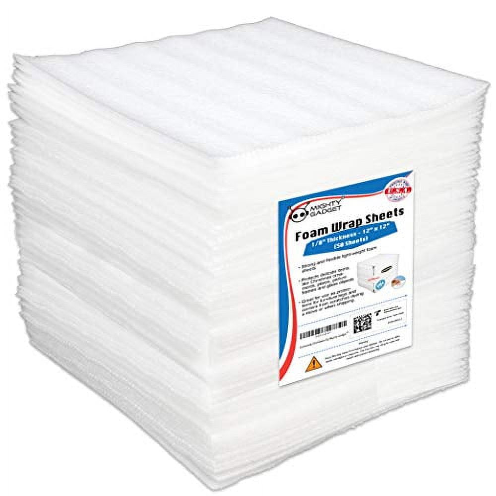 Mighty Gadget Foam Wrap Roll – 12" X 50' Packing Cushion For Moving & Shipping