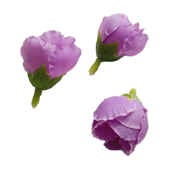 50 Pack Mini Artificial Rose Buds Small Silk Rose Flowers For Home Wedding Vase Decoration Bouquet Craft