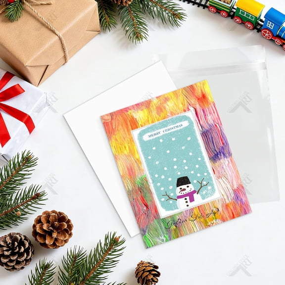 50 Pack Mixed Color Pre-Cut 8x10 Picture Mats for 5x7 Photos with White Core Bevel Cut, Includes Backing Boards & Clear Bags