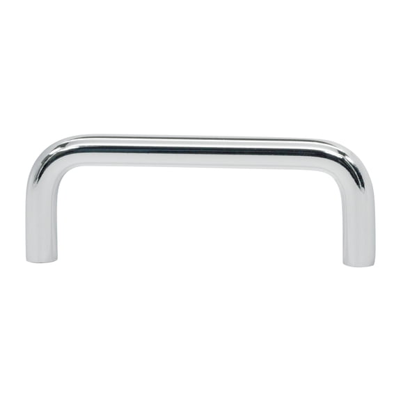 50 Pack Modern Wire Style 3" (76.2mm) Inch Center To Center, Overall Length 3-5/16", Chrome, Cabinet Hardware Pull / Handle