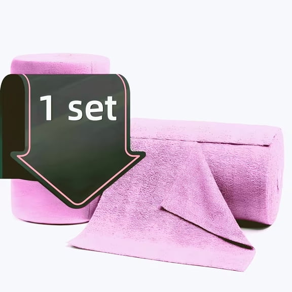 50 Pack Multi-Color Reusable Microfiber Towel Rolls - Heavy-Duty Absorbent Quick-Drying Cleaning Wipes for Home, Kitchen, Bathroom, and Outdoor Use