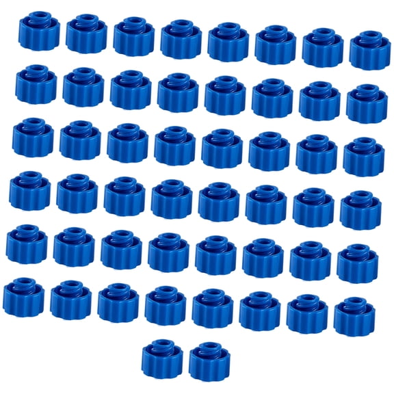 50 Pack Multipurpose Blue Syringes Needle Sealing Plugs For Glues Tubes And Accurate Applicator Tip