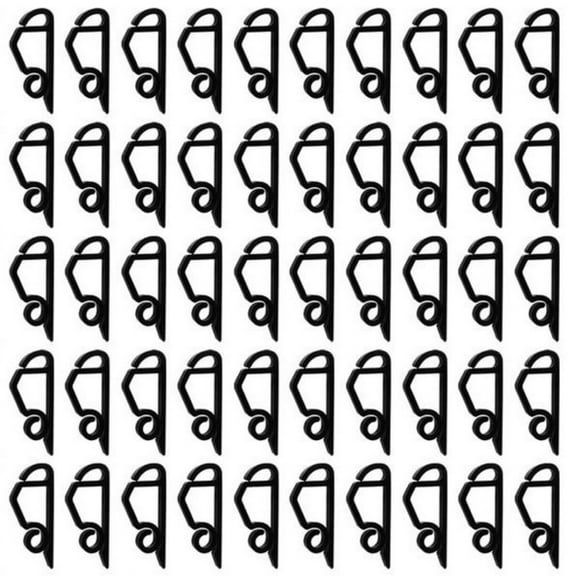 50 Pack Outdoor String Light Clips Slide Hook Design Weather Resistant
