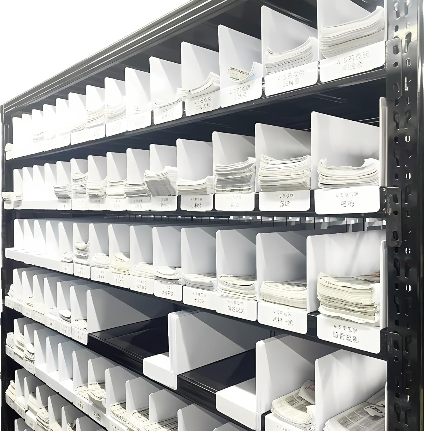 50 Pack PVC Shelf Dividers, 15