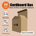 thumbnail image 1 of 50-Pack Packaging Cartons - 8.3"x4.7"x7" Corrugated Boxes for Shipping & Storage, 1 of 5
