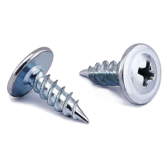 50-Pack Phillips Self Tapping Screws Carbon Steel Wood Sheet Metal Screw Truss Head Wood Screws #8 x 1/2"