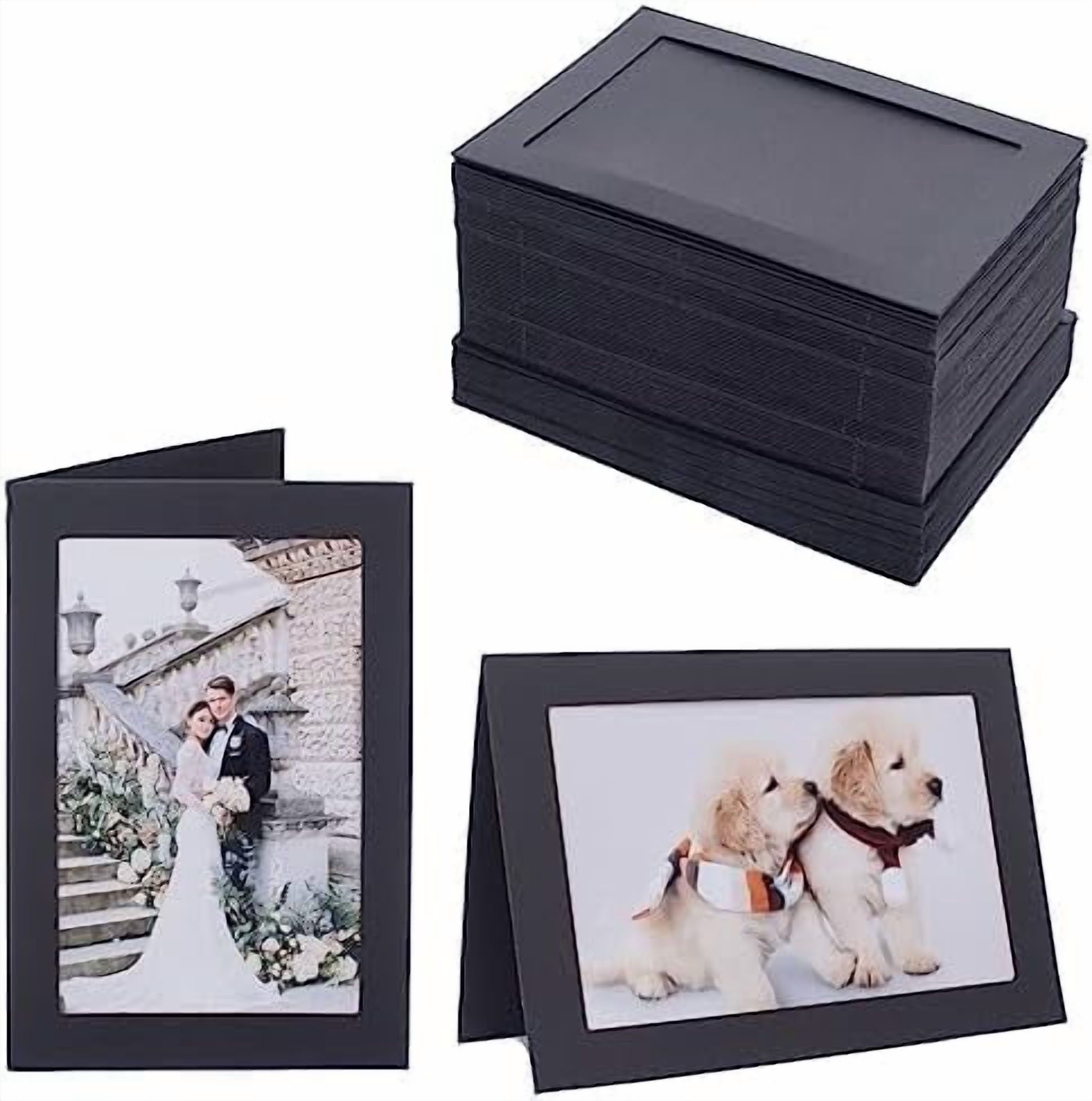 50 Pack Photo Frame Cards with Envelopes 4x6 Paper Picture Frame ...