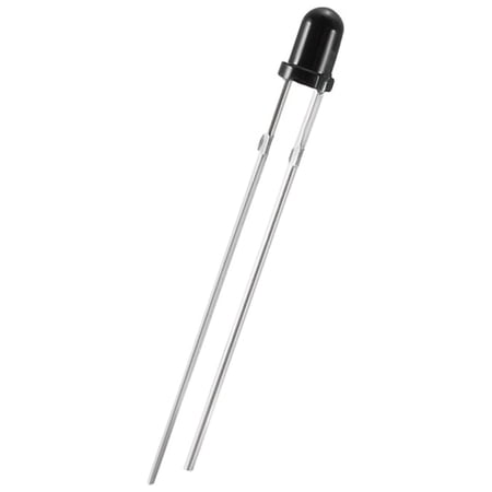 50 Pack Photosensitive Diode Photodiodes Light Sensitive Sensors ,3mm Black Round Head Receiver Diode