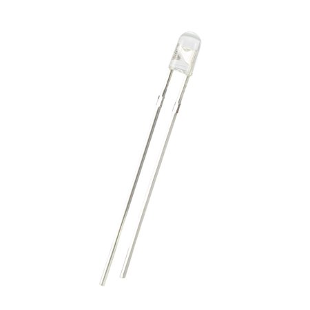 50 Pack Photosensitive Diode Photodiodes Light Sensitive Sensors ,3mm Clear Round Head Receiver Diode