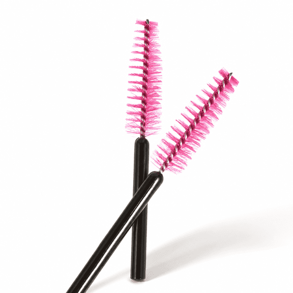 50 Pack Pink Mini Reusable Disposable Eyelash Brush Makeup Beauty Tool