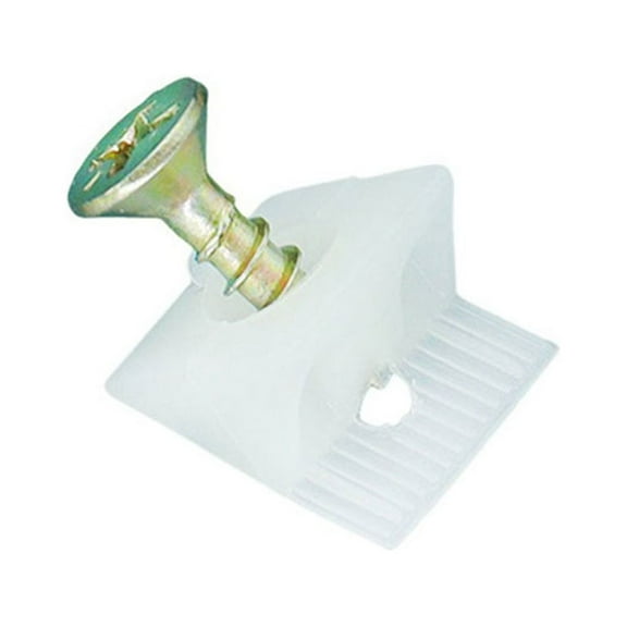 50 Pack Plastic Corner Bracket Furniture Mending Wedges with Screws Drawer Supports Fastener for Sagging Drawers
