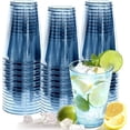 thumbnail image 1 of 50 Pack Plastic Cups Disposable 12 oz Blue for Cold Drinks Party, Drinking Birthdays, Weddings, Christmas and Other Celebrations, 1 of 4