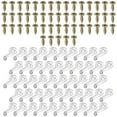 thumbnail image 1 of 50 Pack Plastic Glass Retainer Clips with Screws for Cabinets, 1 of 5