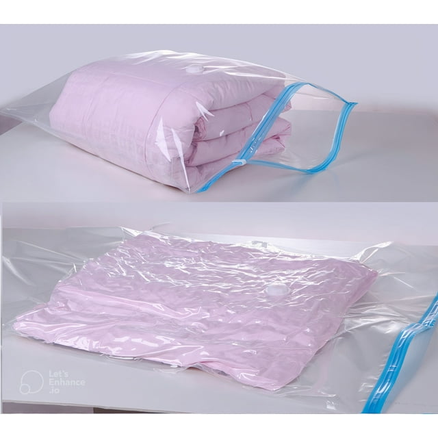 QQbed 50 Count Extra Large Vacuum Zipper Seal Bags - for Big Adult Storage, Closets, and Organizing