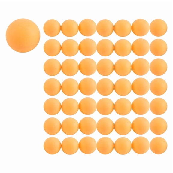 50- Pack Premium Ping Pong Balls Advanced Training Table Ball Seamless Orange