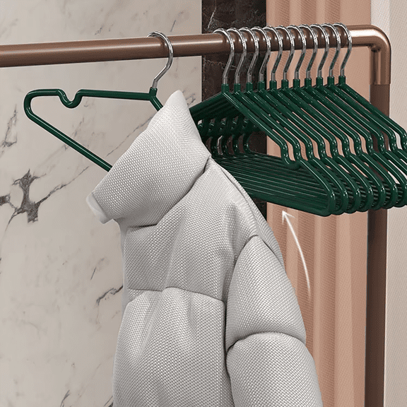 50-Pack Premium Velvet Hangers: Non-Slip Flocked Design with 360° Rotatable Hook for Space-Saving Closet Organization