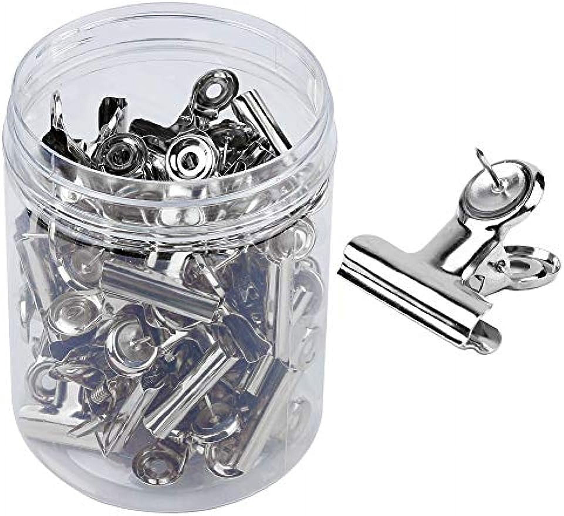 50 Pack Push Pins Clips Heavy Duty Clips with Pins for Cork Boards