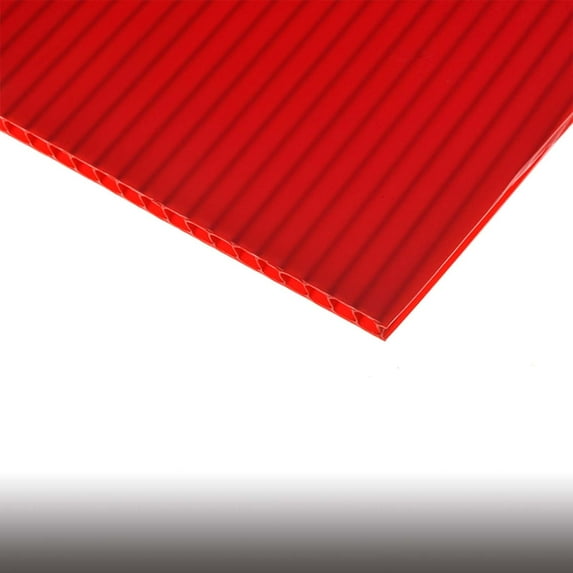 (50 Pack) RED Corrugated Plastic Sheet 24" X 36" Horizontal