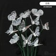 thumbnail image 1 of 50-Pack Realistic Butterfly Garden Stakes, Colorful PVC Outdoor Yard Lawn Decorations, Rustic Vintage Style Insect Decor For Wedding Party Home Garden Bed Decor,White-50pcs,One Size,funny, 1 of 11