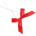 thumbnail image 1 of 50 Pack Red Satin Ribbon Twist Tie Bows for Treat Bags, Gift Bags, Bakery Candy Bags and Package Decorating Ribbon Bow, Bowknot for Gifts, 1 of 13
