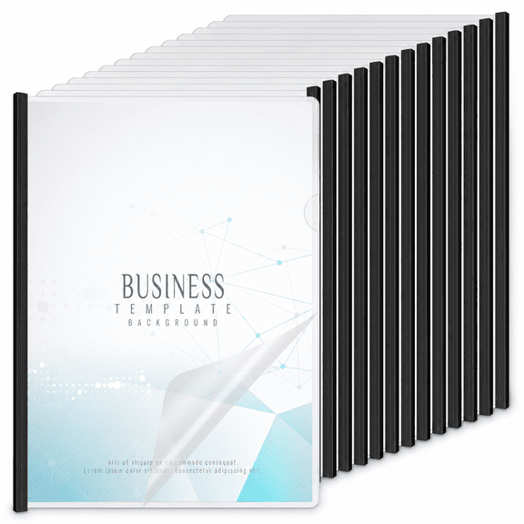 50 Pack Report Covers with Sliding Bars, Letter Size, 70 Sheet Capacity