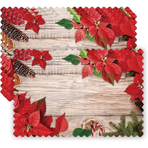 50 Pack Round Paper Placemats, 13