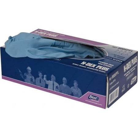 50 Pack SHOWA 8005PFL Disposable Gloves, Size Large, 8 mil, Nitrile-Coated