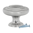 thumbnail image 1 of 50 Pack Saturn Ring Classic Metal Brushed Nickel Cabinet Knob 1-11/32 (34mm), 1 of 1