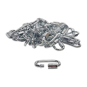 50-Pack Screw Threaded Quick Link Connect Stainless Steel SAE (3/16")