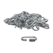 50-Pack Screw Threaded Quick Link Connect Stainless Steel SAE 3/16"
