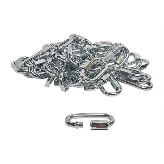 50-Pack Screw Threaded Quick Link Connect Stainless Steel SAE (9/32")