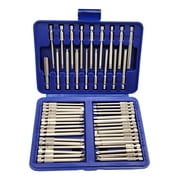50 Pack Screwdriver Bit Set Security Bit Set Extra Long Magnetic Driver Kit with for Case U-sahped /Torx/ Flat/ for