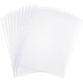 50 Pack Sheet Protector Plastic Sheet Reinforced 11-Hole Page Protector Can Load 8.5x11 Inch Paper Transparent Plastic Page Protector for Document and Photo Storage