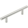 thumbnail image 1 of 50 Pack - Silverline Cabinet Drawer Door Handles 3.75"(96mm) Hole Center, Brushed Satin Nickel, Hollow Pulls for Kitchen Bathroom, 1 of 3