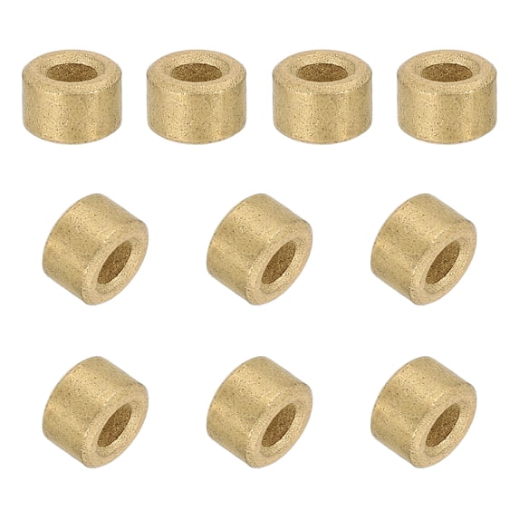 Lot De 50 Coussinets (Bagues) Auto-Lubrifiés Bronze Fritté - 5x7x4mm - Neuf