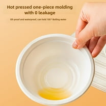 50 Pack Small 8 OZ Paper Bowls, Disposable Compostable Bowls Set, 100% Biodegradable, Heavy Duty Natural Bagasse Bowl for Picnic Barbecue Party and Daily Use