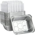 Walmart 50 Pack 1lb Aluminum Trays with Lids, Disposable, for Baking