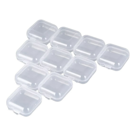 50 - Pack Small Clear Plastic Storage Containers with Lids for Small Items