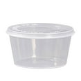 thumbnail image 1 of 50 Pack Small Slime Containers with Lids, Condiment Containers Plastic Portion Cups with Lids for Salad Dressing Food Storage Containers (4 oz) 2.76x1.50", 1 of 9