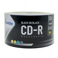 thumbnail image 1 of 50 Pack Smartbuy Black on Black CD-R 52X 700MB 80 mins Double Side Black Vinyl Blank Recordable Disc, 1 of 3