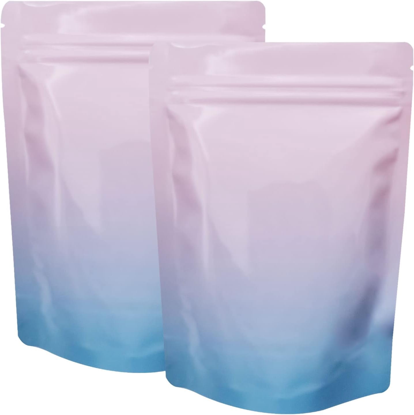 50 Pack Silver Mylar Resealable Bags 5x7 Inches - Smell Proof, Zipper Seal, 3 Mil Thick