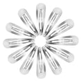 thumbnail image 1 of 50 Pack Snap Hair Clips Hair Barrettes for Kids, Girls and Women, 50 mm (Silver), 1 of 5