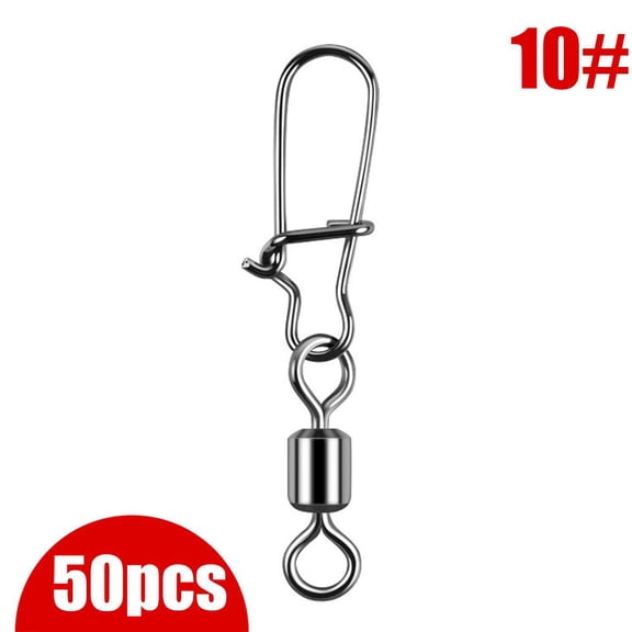 50-Pack Speed Clips for Fishing Lureswivels