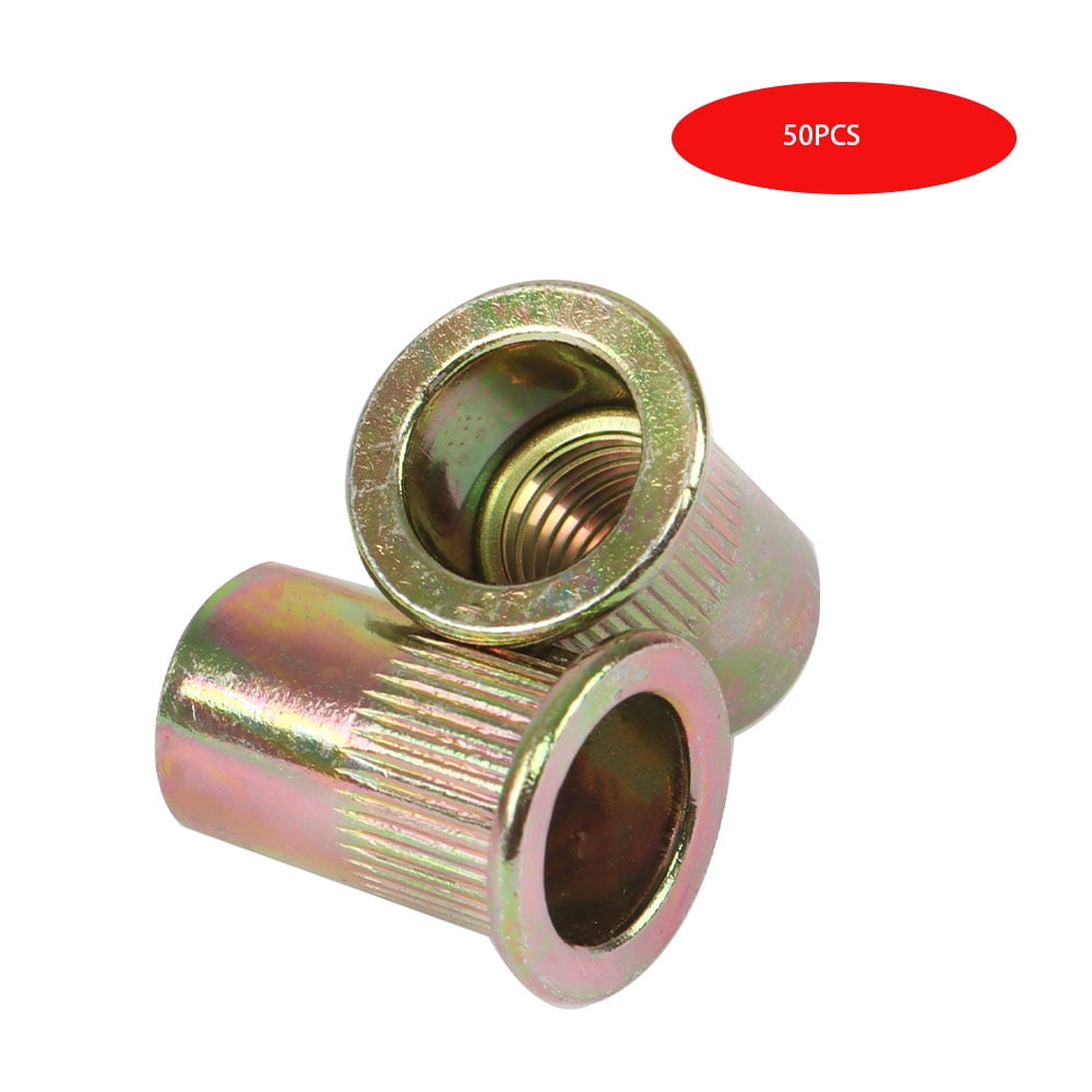 50 Pack Stainless Steel Rivet Nuts Blind Nut Nutserts Rivnuts Metric ...