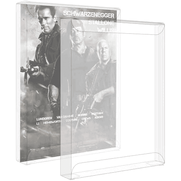 50 Pack Steelbook Protector Sleeves Case Replacement for 4K UHD, Blu-Ray,Arrow Video,Acrylic,Lenticular,Criterion Blu Ray Case,PS3 PS4 PS5 G2 Games and Steelbooks Clear Plastic$$Furniture