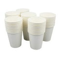 thumbnail image 1 of 50-Pack Thickened White Disposable Paper Cups - Handcrafted Tea Tasting Cups for Hot/Cold Beverages and Sampling - White, 1 of 5
