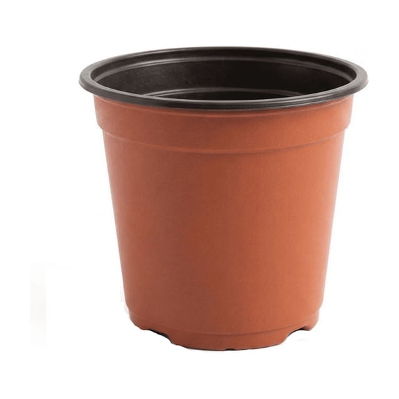 50 Pack Two-tone Seedling Trays, Plastic Flower Pots With Drainage Holes, Durable Nursery Containers for Indoor Outdoor Gardening, Seed Germination and Plant Cultivation