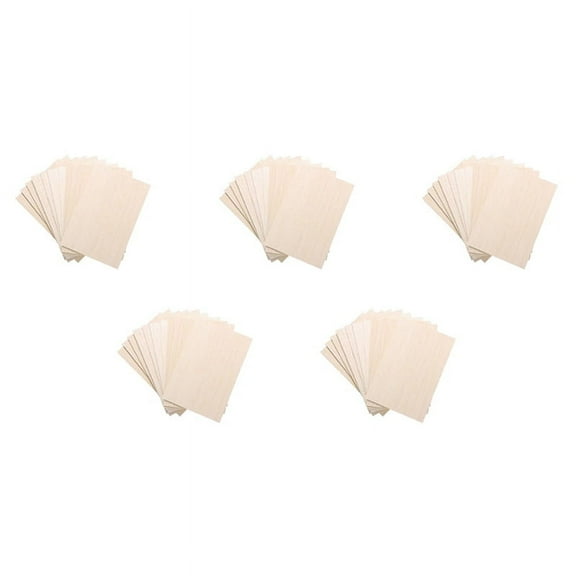 50 Pack Unfinished Wood Sheets,Balsa Wood Thin Wood Board for House Boat Arts And Crafts,DIY Ornaments