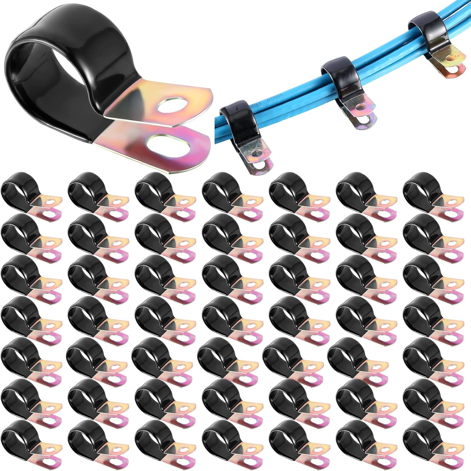 LC LICTOP R Type Cable Clamps, Galvanized Steel Clips For - View #10